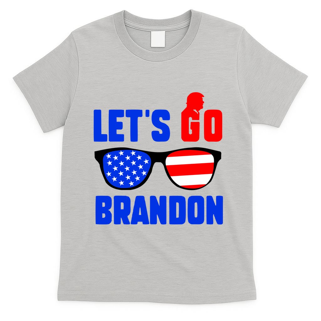 Let's Go Brandon USA Sunglasses Trump Flag LGB FJB T-Shirt