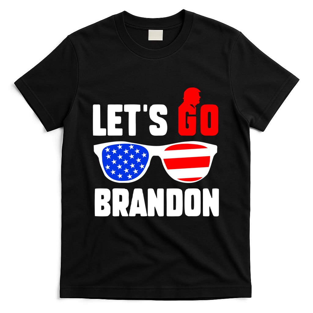 Let's Go Brandon USA Sunglasses Trump Flag LGB FJB T-Shirt