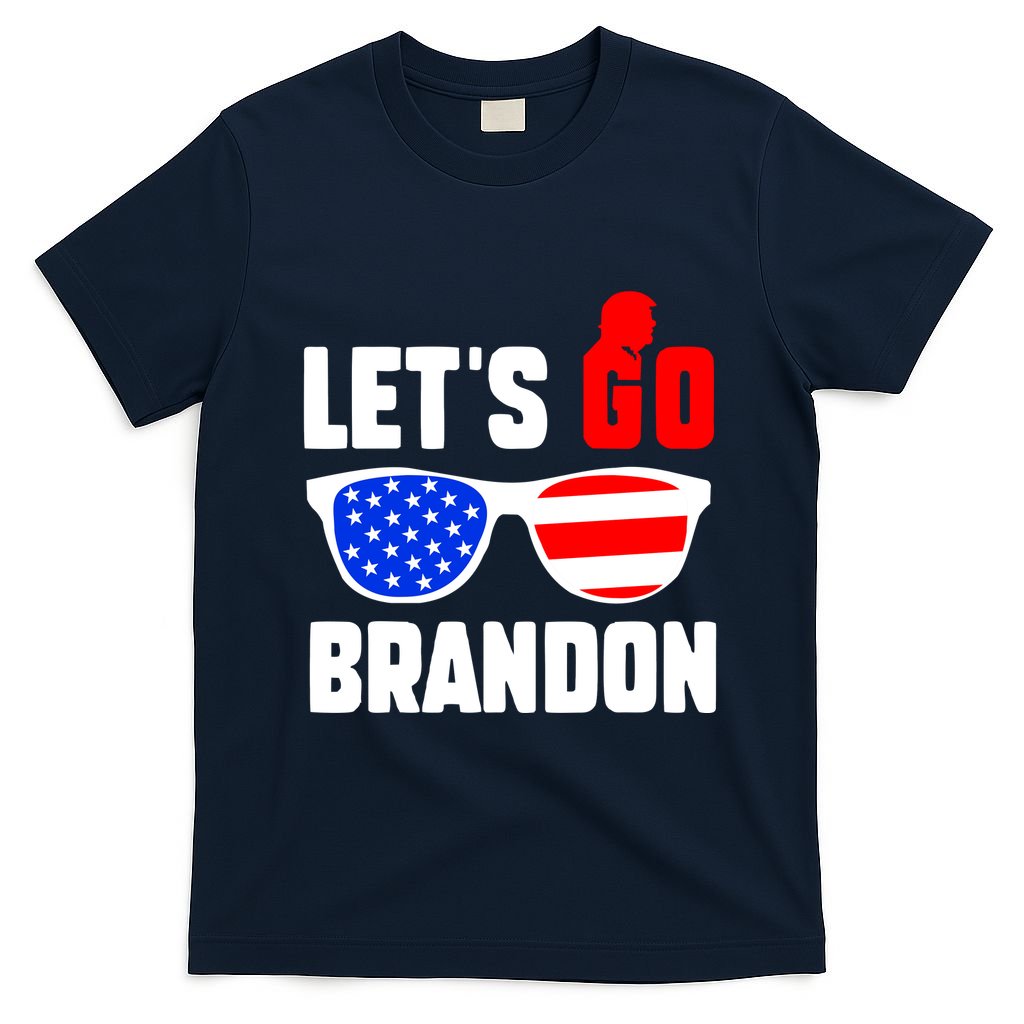 Let's Go Brandon USA Sunglasses Trump Flag LGB FJB T-Shirt