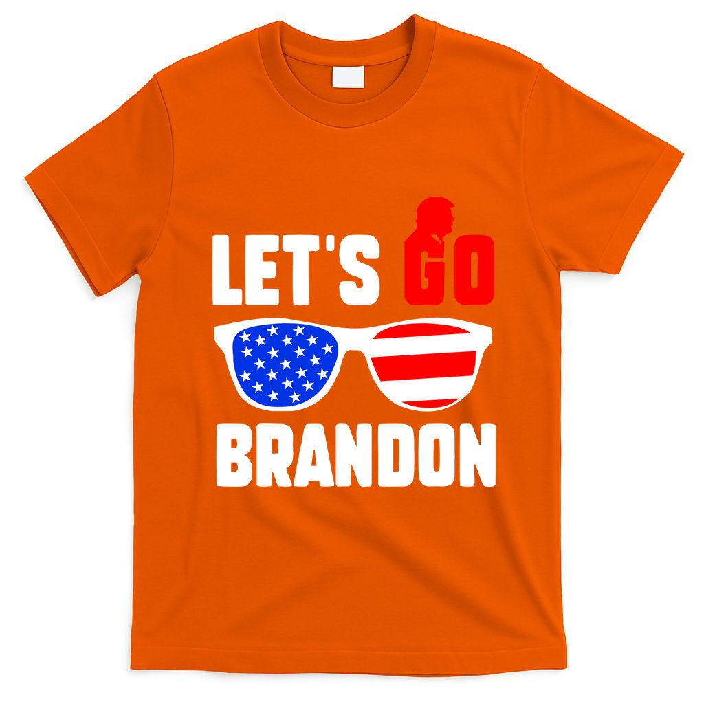 Let's Go Brandon USA Sunglasses Trump Flag LGB FJB T-Shirt