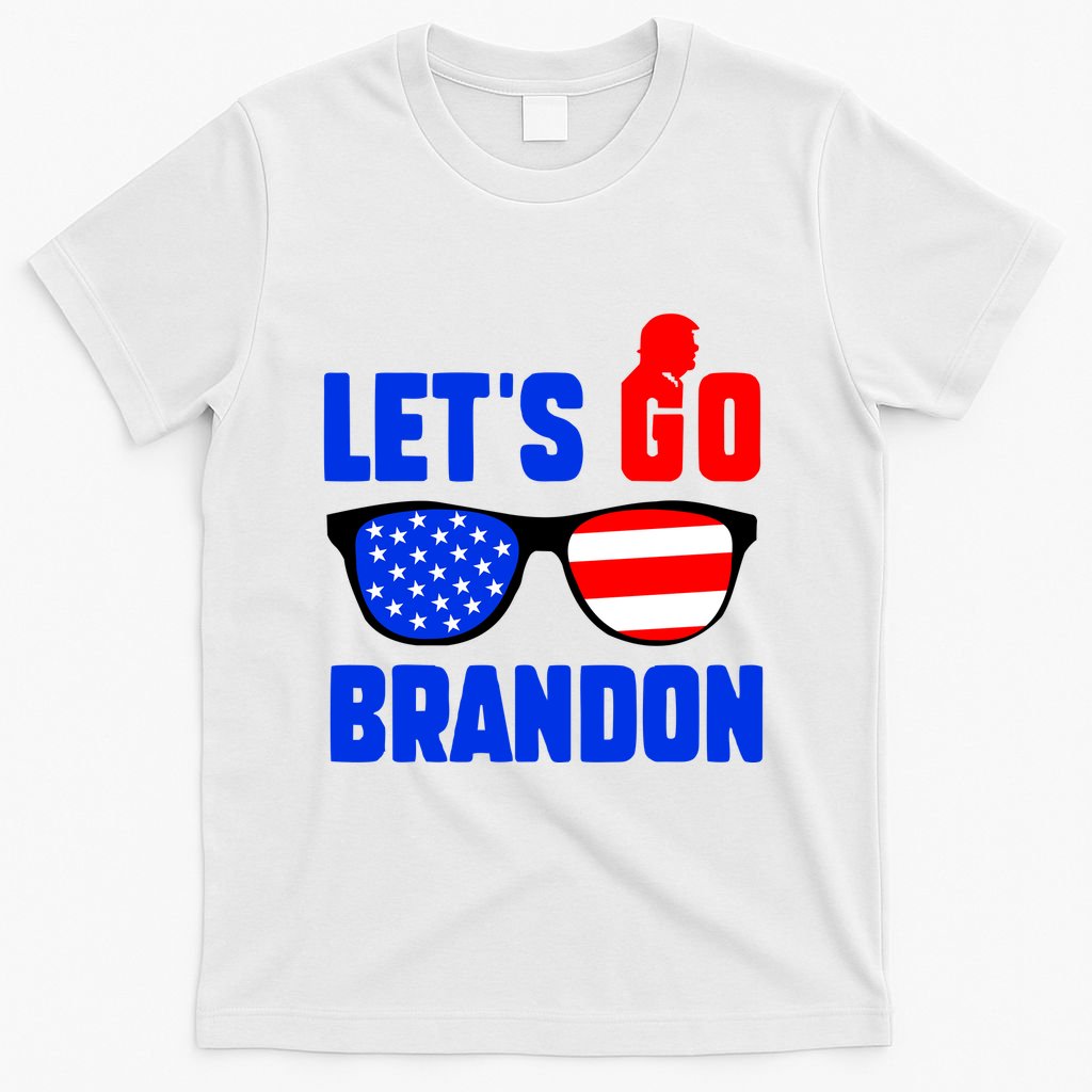 Let's Go Brandon USA Sunglasses Trump Flag LGB FJB T-Shirt