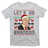 Let's Go Brandon Pro Trump Impeach 46 FJB Biden Ugly Christmas T-Shirt