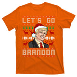 Let's Go Brandon Pro Trump Impeach 46 FJB Biden Ugly Christmas T-Shirt
