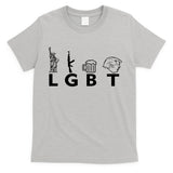 LGBT Lady Liberty Guns Beer Trump Donald Trump T-Shirt