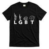 LGBT Lady Liberty Guns Beer Trump Donald Trump T-Shirt