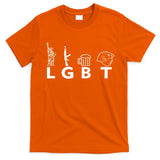 LGBT Lady Liberty Guns Beer Trump Donald Trump T-Shirt