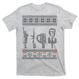 LGBT Liberty Guns Beer Trump Support Ugly Christmas T-Shirt