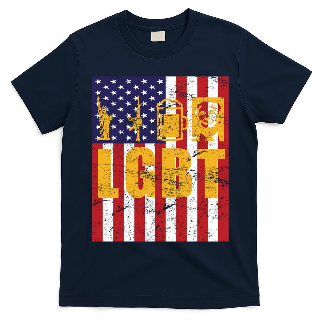 LGBT USA American trump Flag T-Shirt