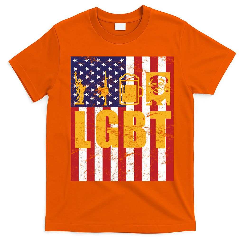 LGBT USA American trump Flag T-Shirt
