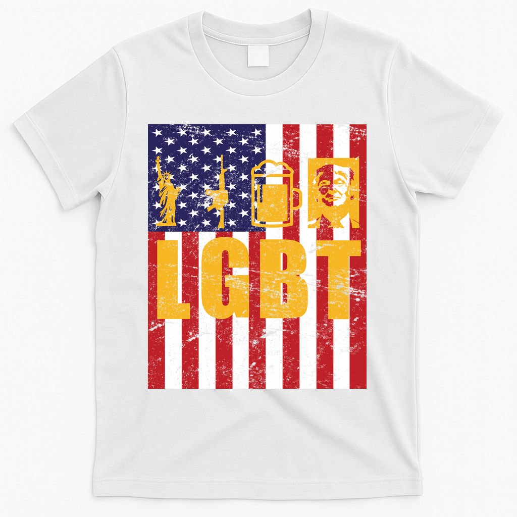 LGBT USA American trump Flag T-Shirt