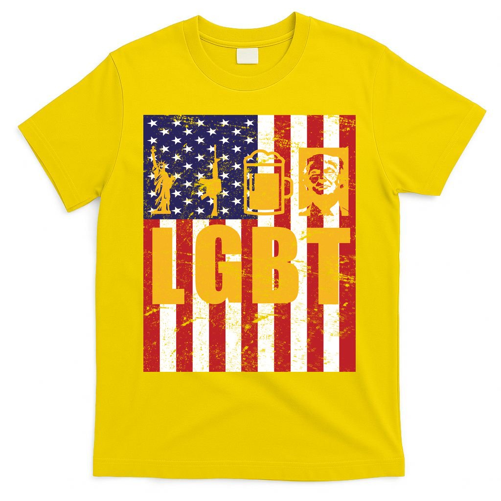 LGBT USA American trump Flag T-Shirt