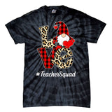 Love Gnome Teacher Squad Happy Valentine Day Tie-Dye T-Shirt