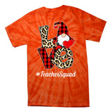 Love Gnome Teacher Squad Happy Valentine Day Tie-Dye T-Shirt