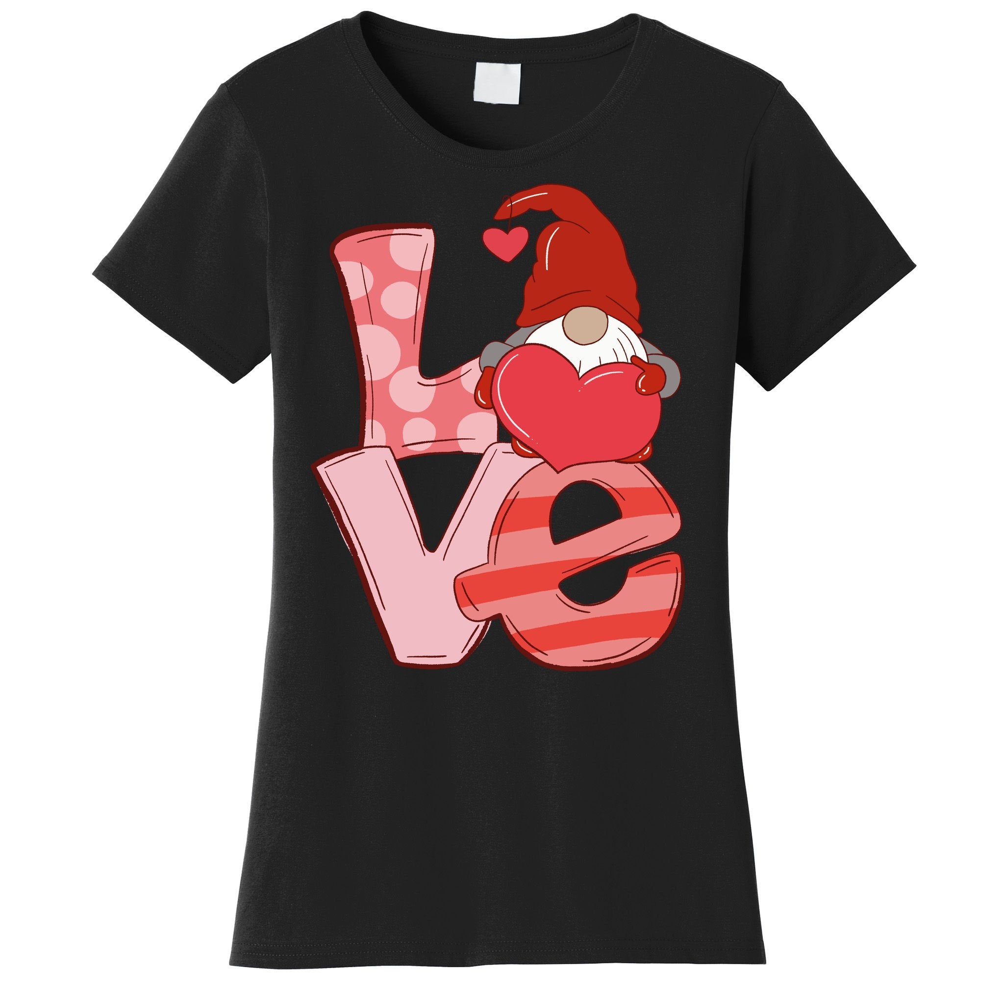 Love Gnome Valentines Day Cute Gift Women's T-Shirt