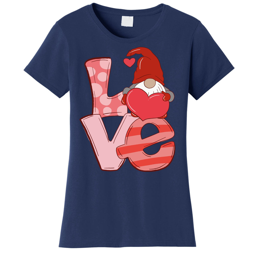 Love Gnome Valentines Day Cute Gift Women's T-Shirt