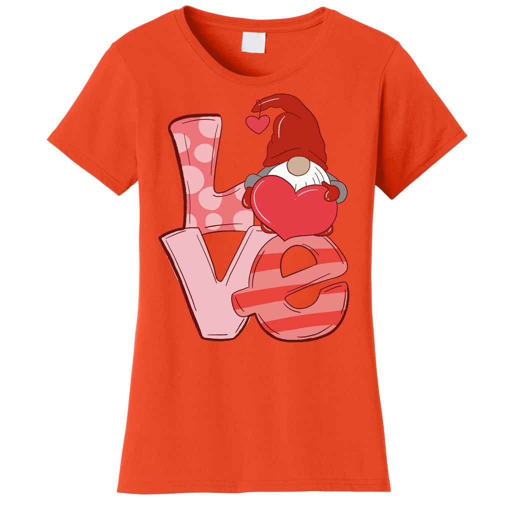 Love Gnome Valentines Day Cute Gift Women's T-Shirt