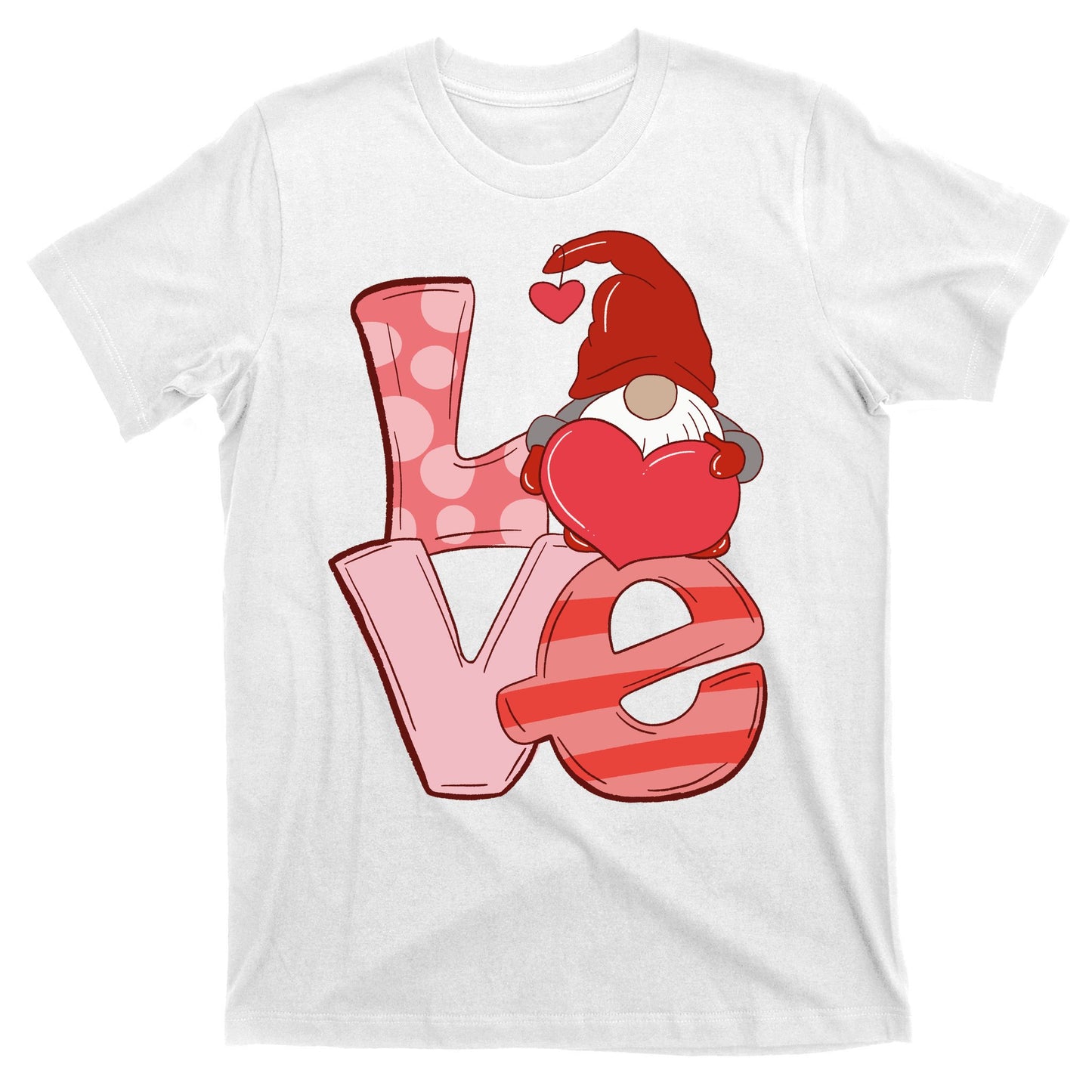 Love Gnome Valentines Day Cute Gift T-Shirt