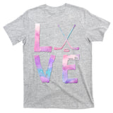 Love Hockey Color Design T-Shirt