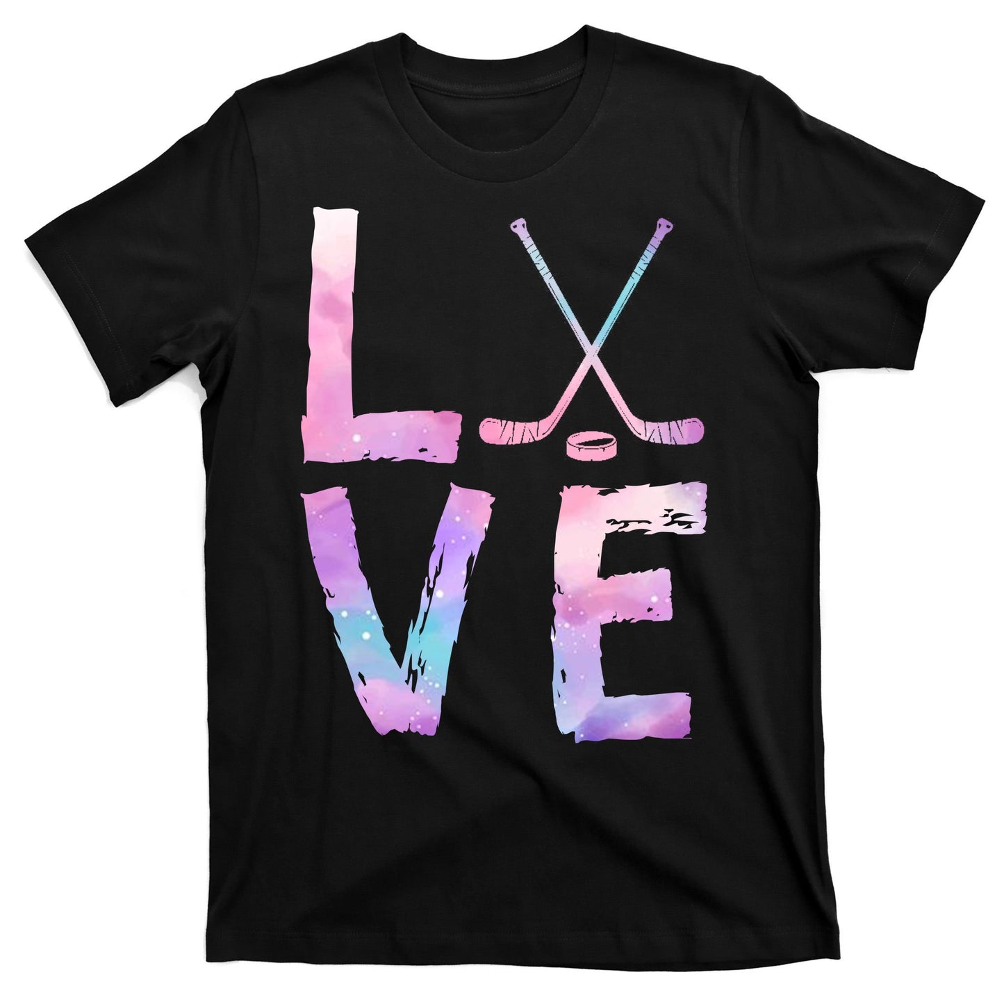 Love Hockey Color Design T-Shirt