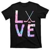 Love Hockey Color Design T-Shirt
