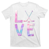 Love Hockey Color Design T-Shirt
