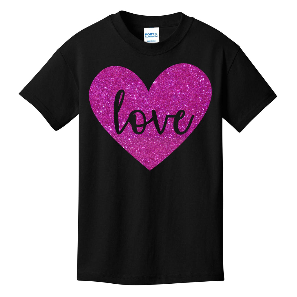 Love Heart Cute Valentine Kids T-Shirt