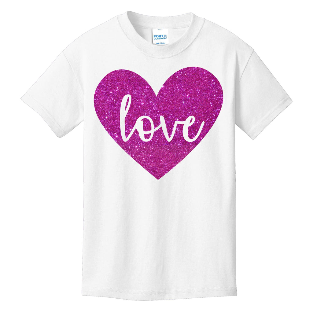 Love Heart Cute Valentine Kids T-Shirt