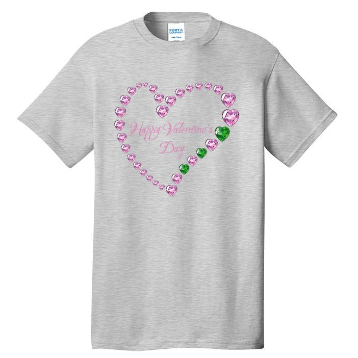Love! Heartgiftshaped Gemstones Image Valentine Gift Tall T-Shirt
