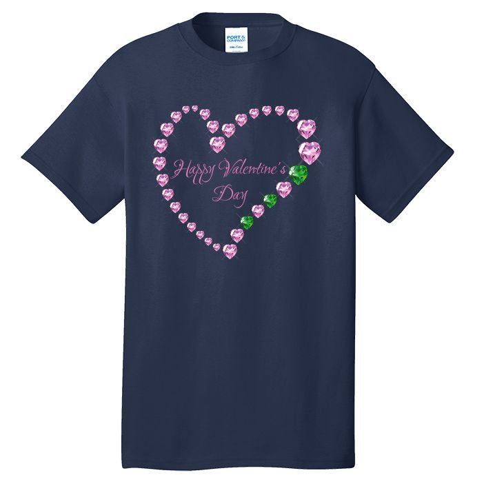 Love! Heartgiftshaped Gemstones Image Valentine Gift Tall T-Shirt