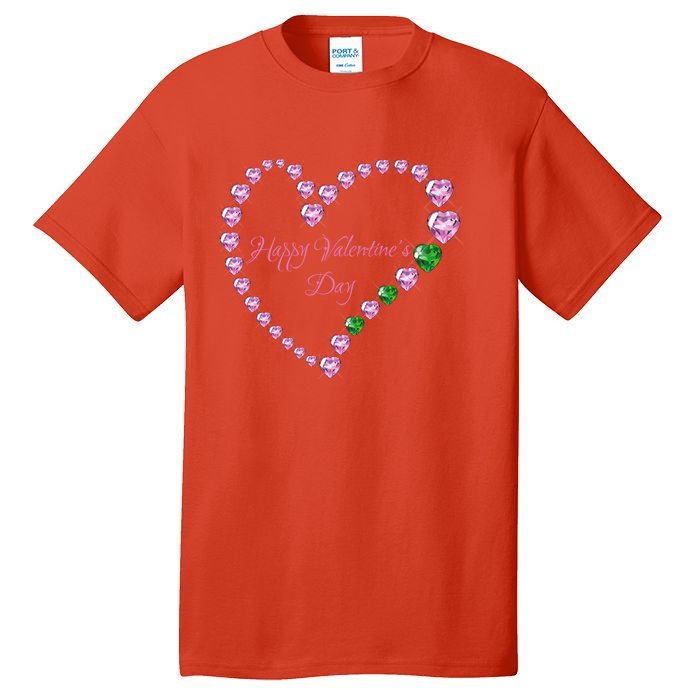 Love! Heartgiftshaped Gemstones Image Valentine Gift Tall T-Shirt