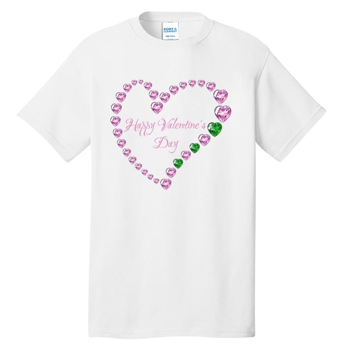 Love! Heartgiftshaped Gemstones Image Valentine Gift Tall T-Shirt