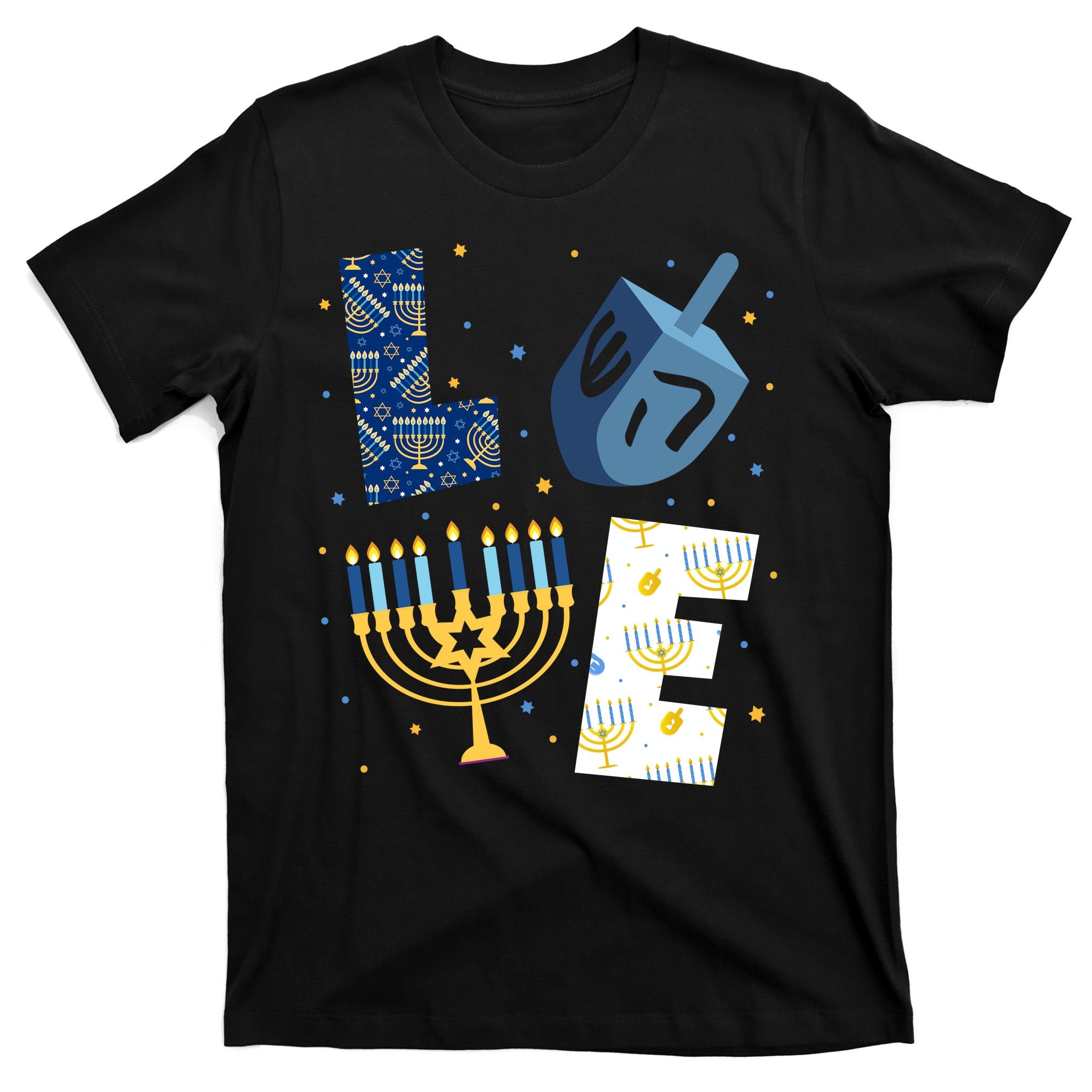 Love Hanukkah Jewish Festive Holiday T-Shirt