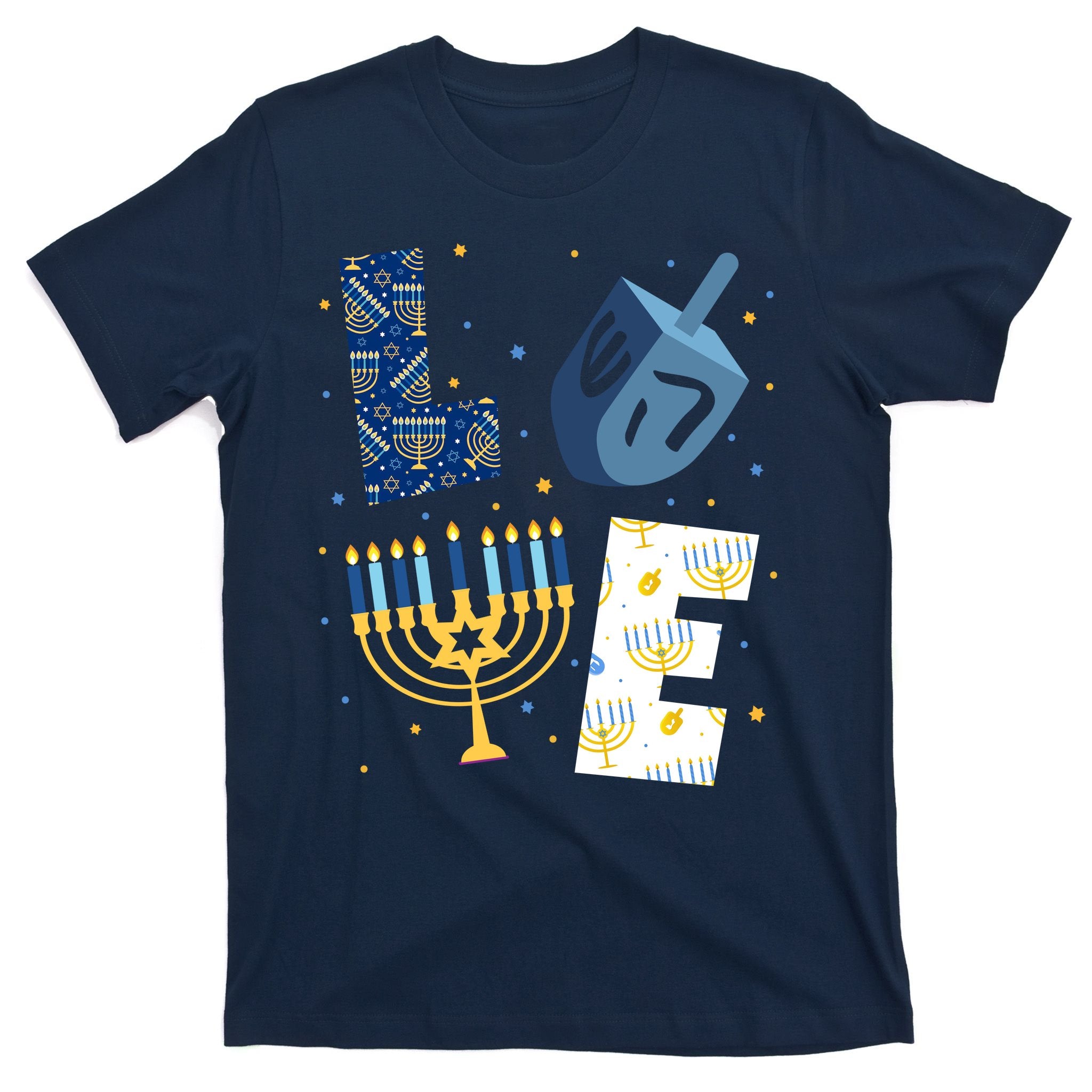 Love Hanukkah Jewish Festive Holiday T-Shirt