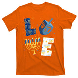 Love Hanukkah Jewish Festive Holiday T-Shirt
