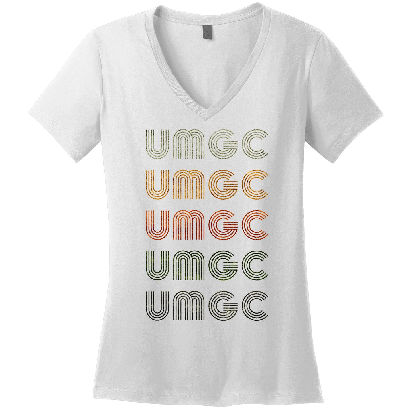 Love Heart Umgc Women's V-Neck T-Shirt