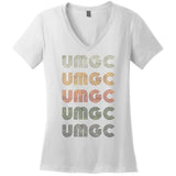 Love Heart Umgc Women's V-Neck T-Shirt