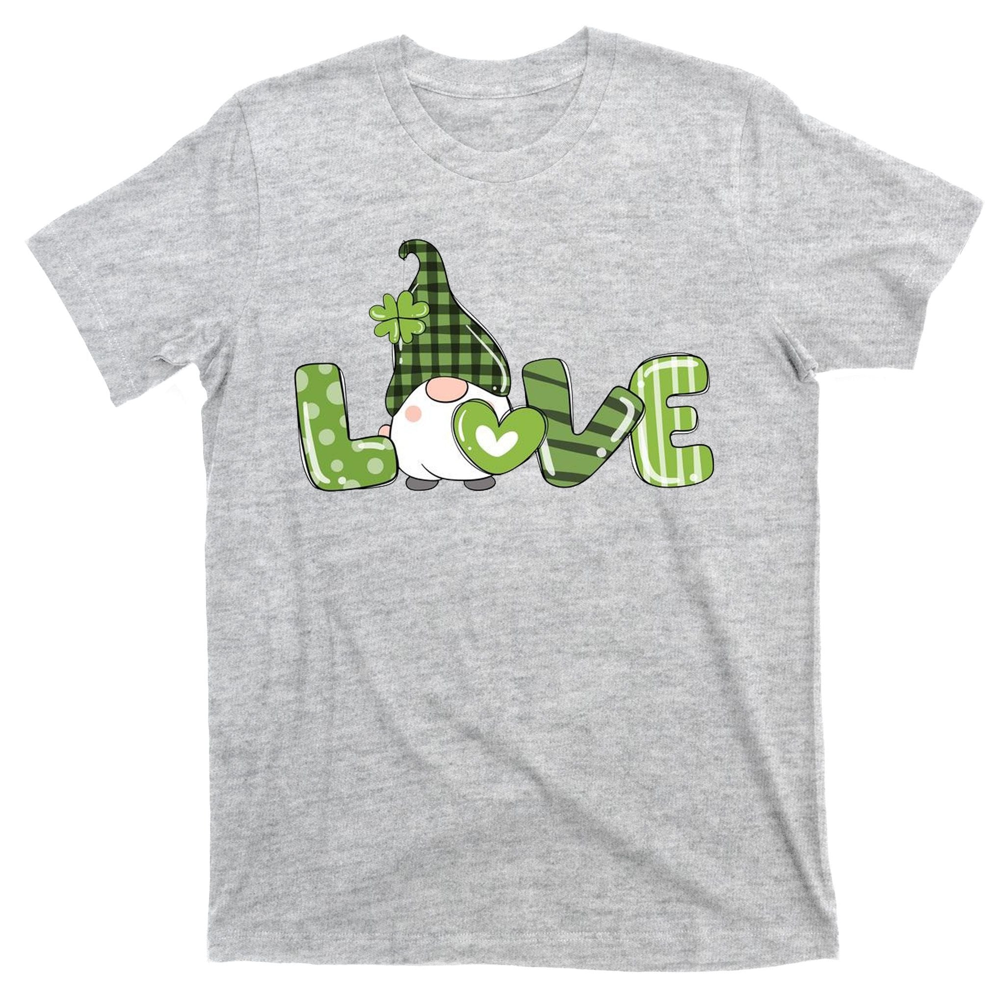 Love Irish Gnome Cute St Patricks Day T-Shirt