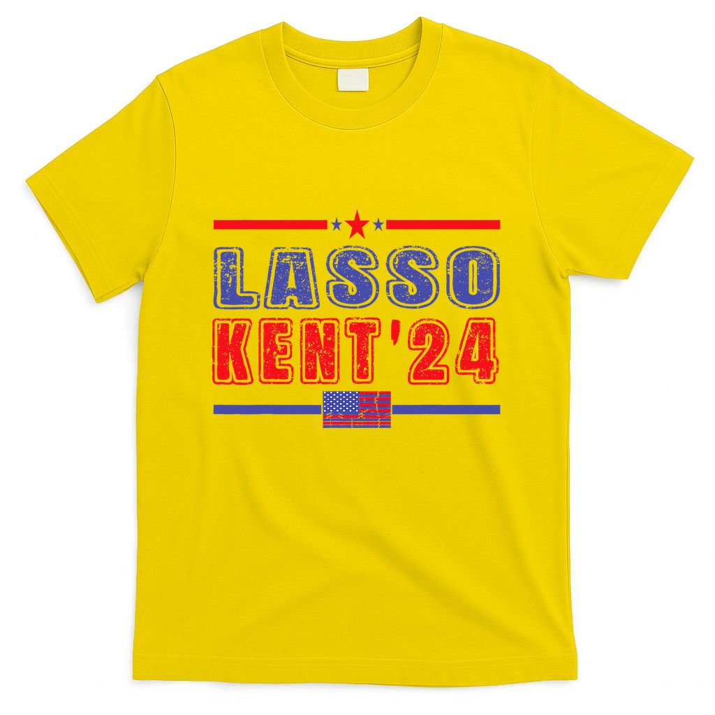 Lasso Kent 24 Funny Usa Flag Sports 4th Of July T-Shirt