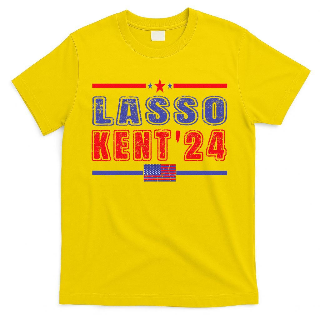 Lasso Kent 24 Funny Usa Flag Sports 4th Of July T-Shirt