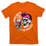 Living Life On The Sidelines Soccer Mom Coffee Skeleton T-Shirt