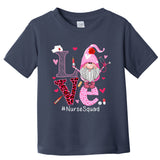 Love Nurse Squad Cute Happy ValentineS Day Gnome Lover Toddler T-Shirt
