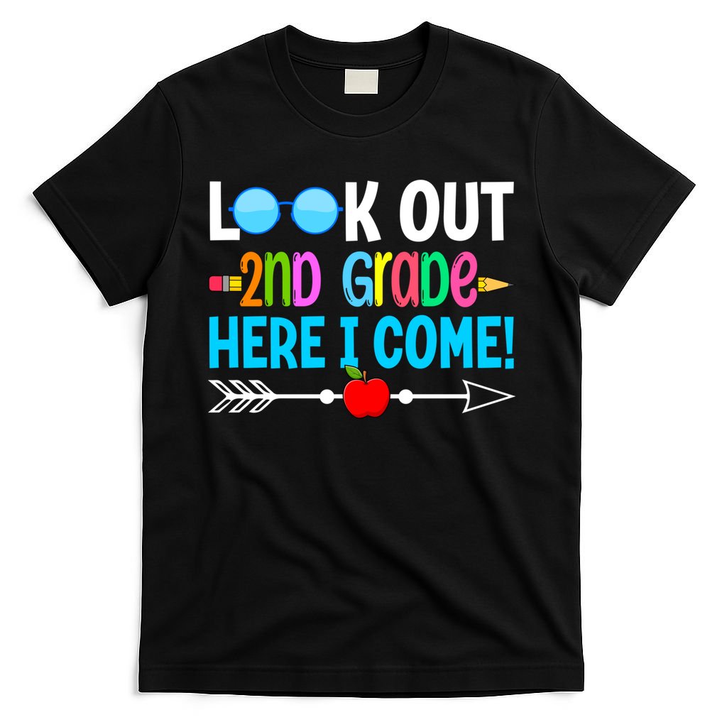 Look Out 2nd Grade Here I Come Back To School First Day Gift T-Shirt