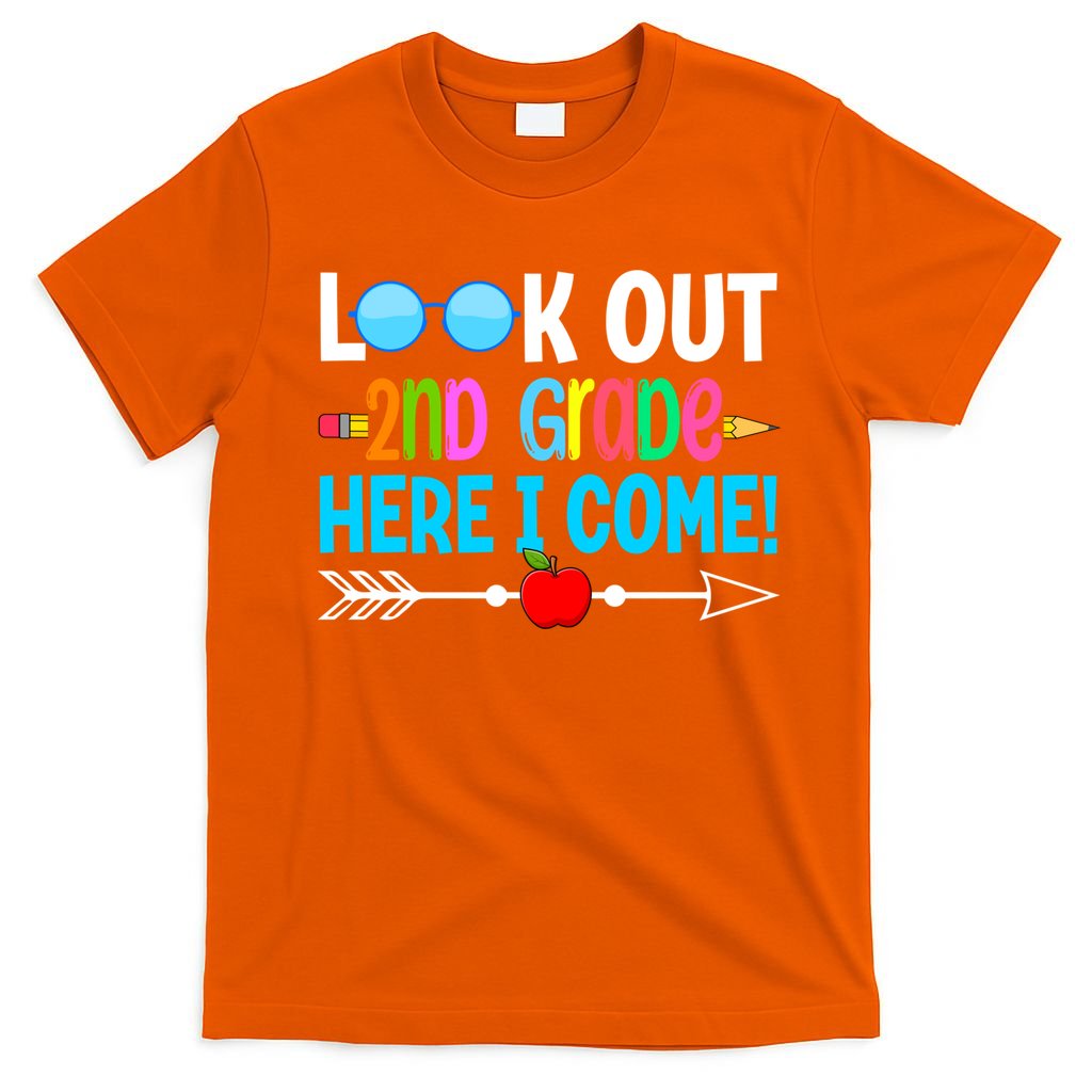 Look Out 2nd Grade Here I Come Back To School First Day Gift T-Shirt