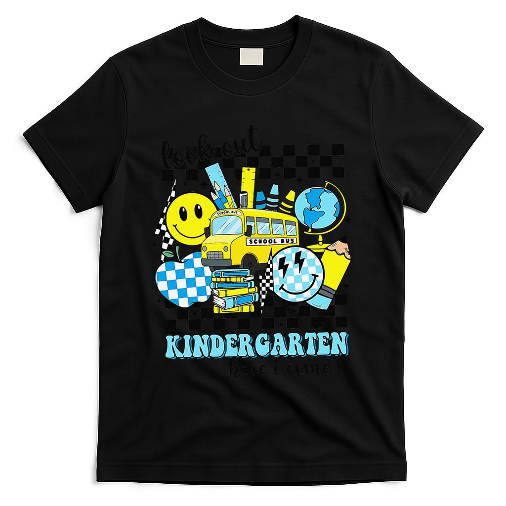 Look Out Kindergarten Here I Come Back To School Gift T-Shirt
