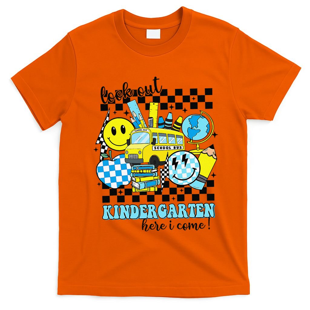 Look Out Kindergarten Here I Come Back To School Gift T-Shirt