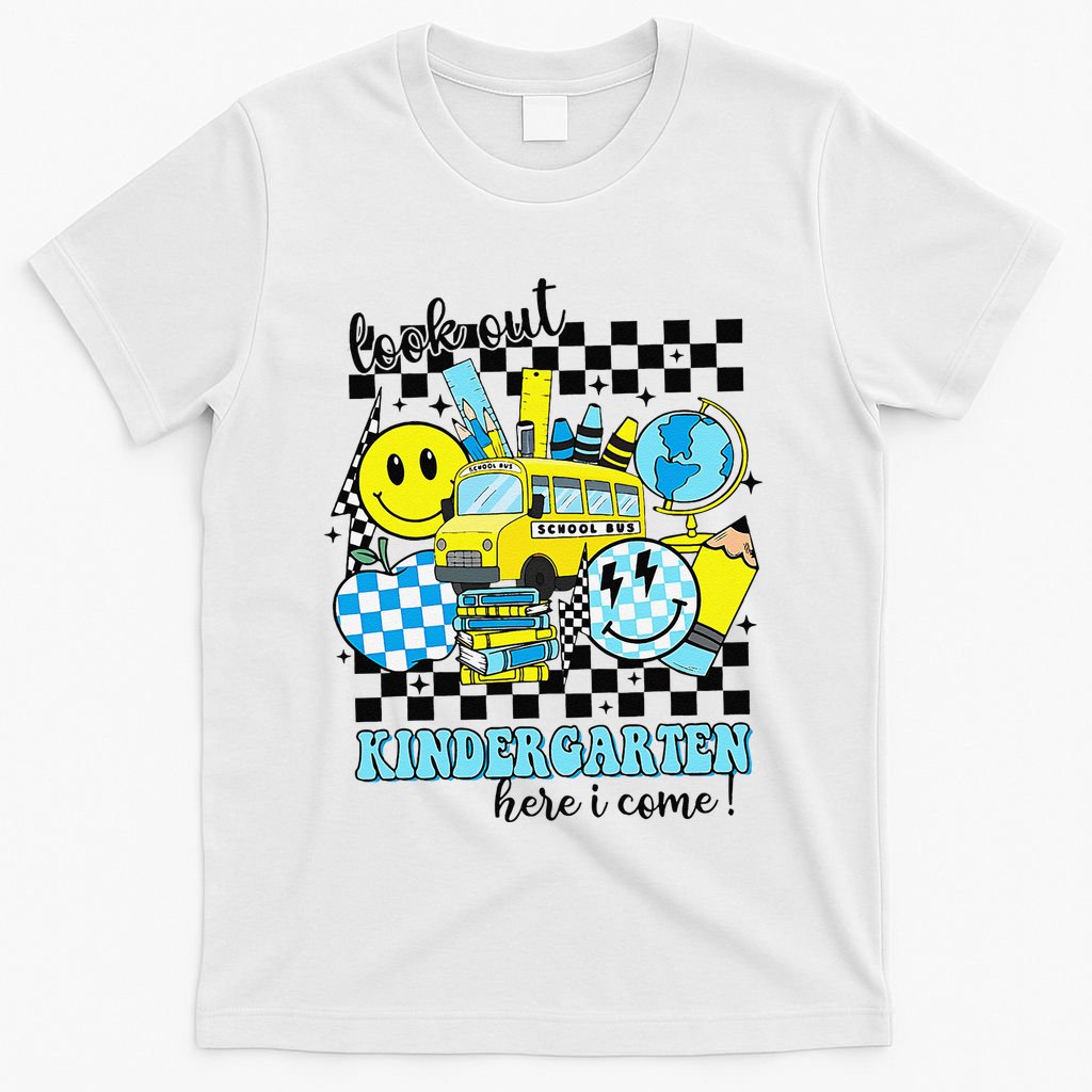 Look Out Kindergarten Here I Come Back To School Gift T-Shirt