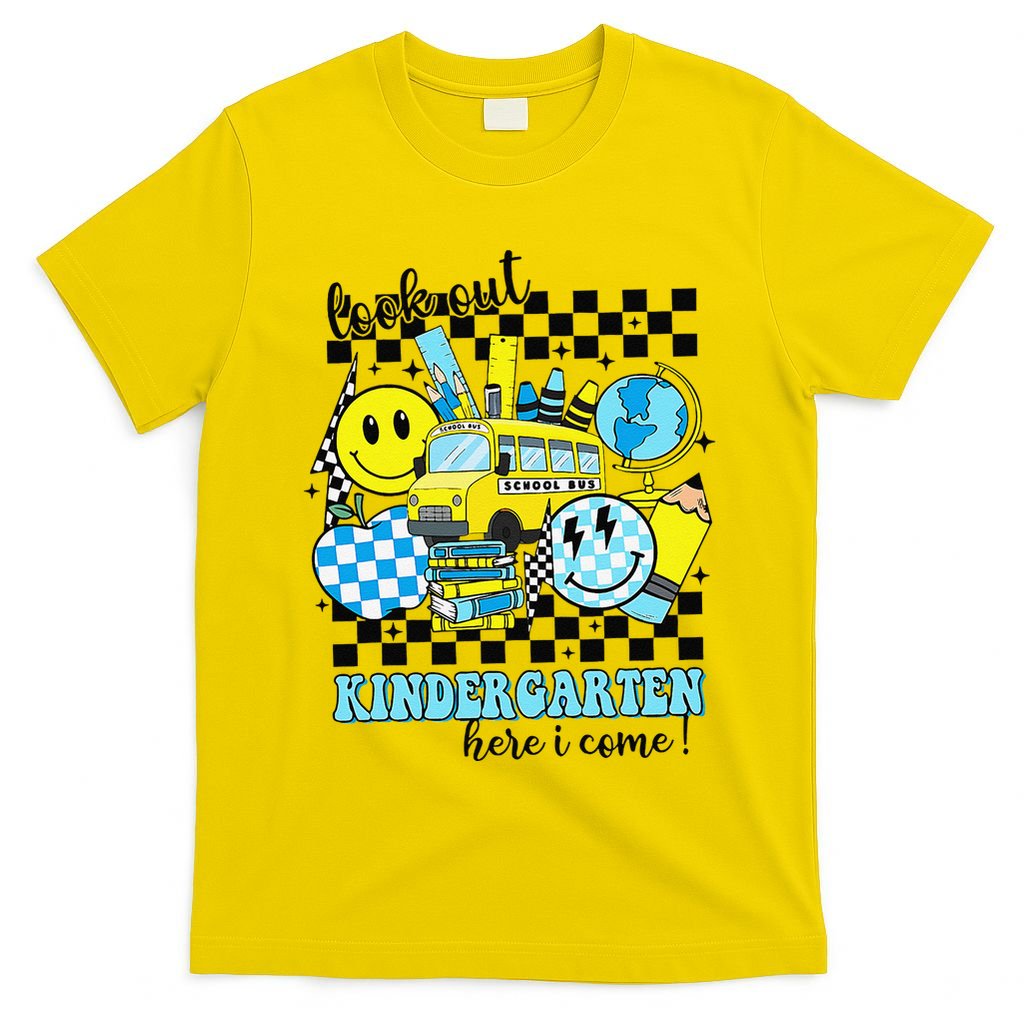 Look Out Kindergarten Here I Come Back To School Gift T-Shirt