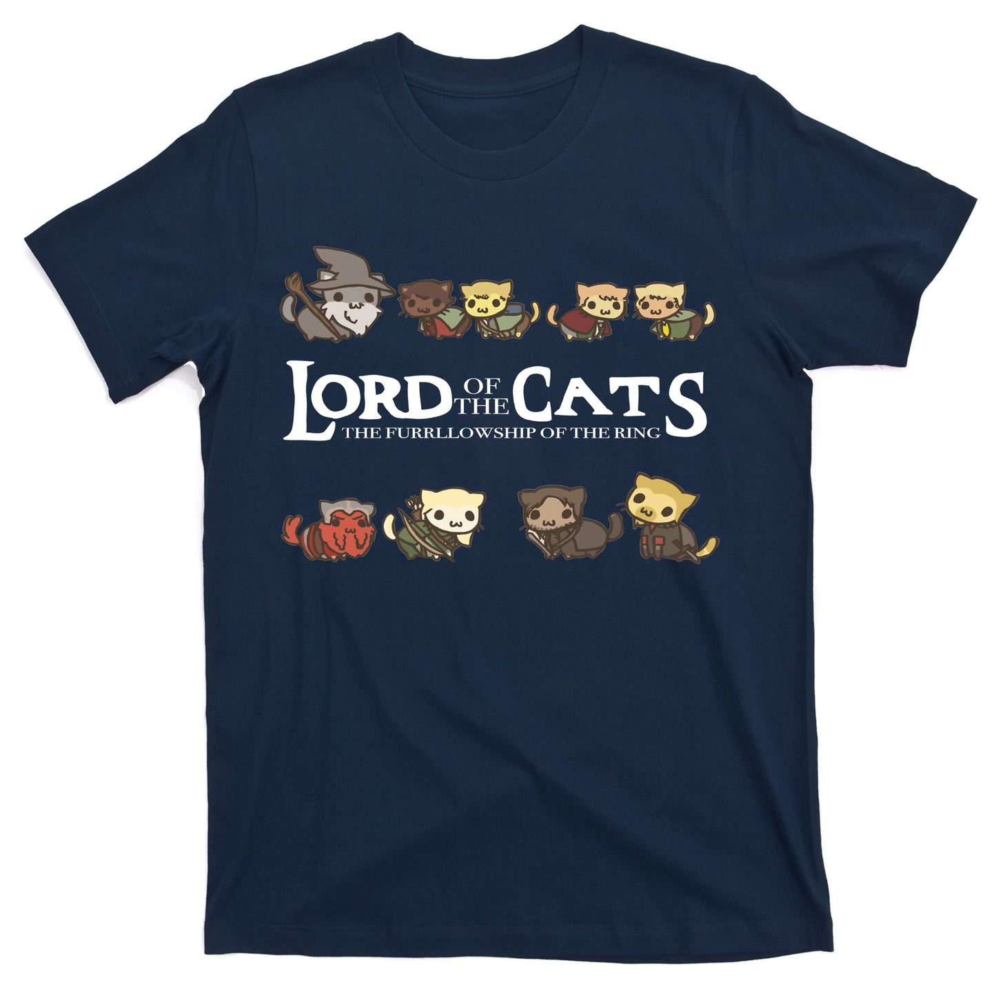 Lord Of The Cats The Furrllowship Of The Ring T-Shirt