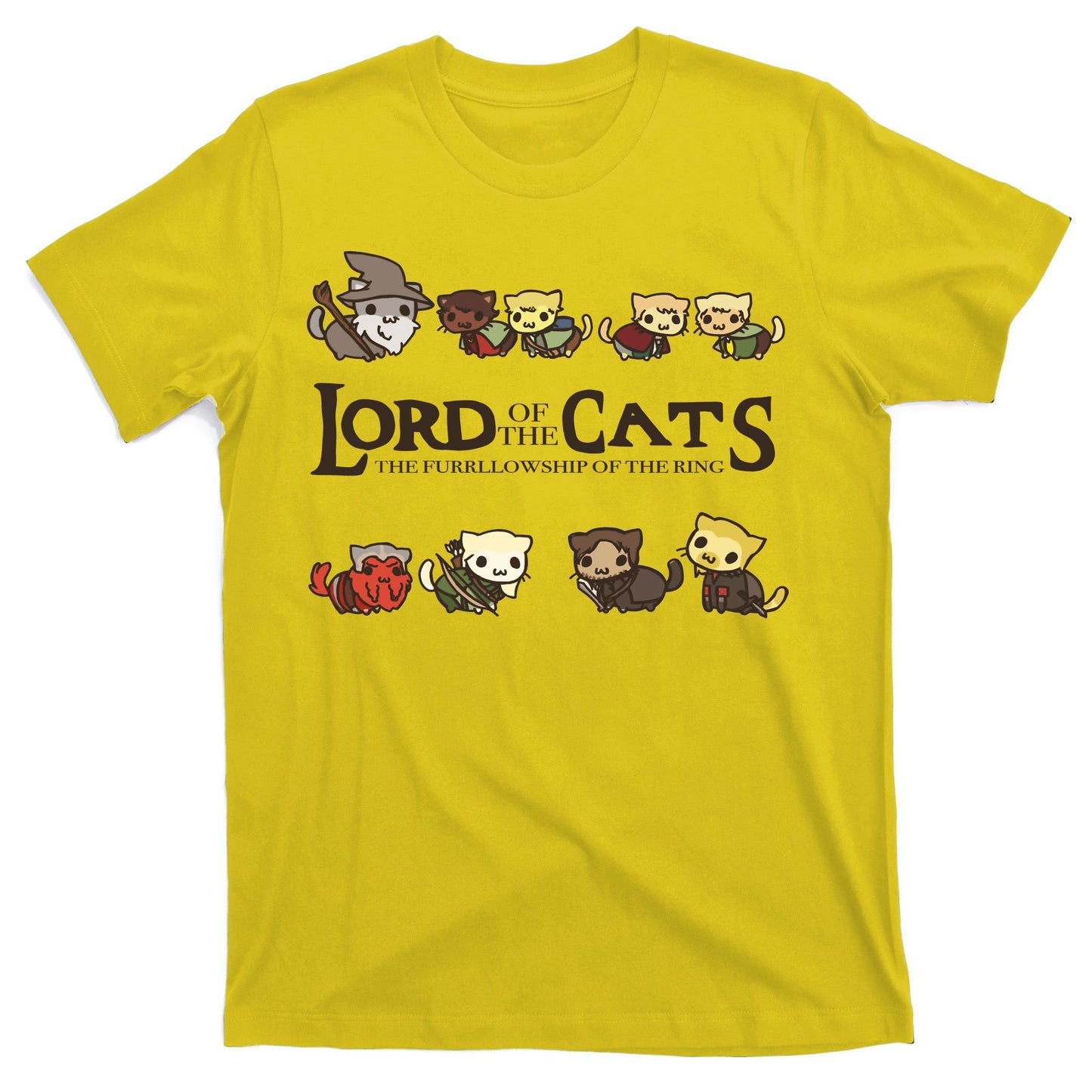 Lord Of The Cats The Furrllowship Of The Ring T-Shirt