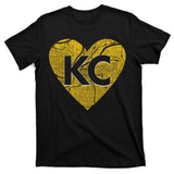 Love Kansas City Football Fan City Map T-Shirt